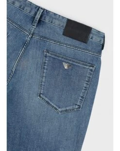 Emporio Armani Mens J06 Slim Fit Twill Comfort Denim Jeans, Light Blue Denim -Boss Store emporio armani mens j06 slim fit twill comfort denim jeans light blue denim p42964 262615 zoom
