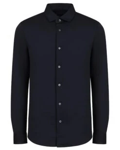 Emporio Armani Mens Jersey Shirt Navy