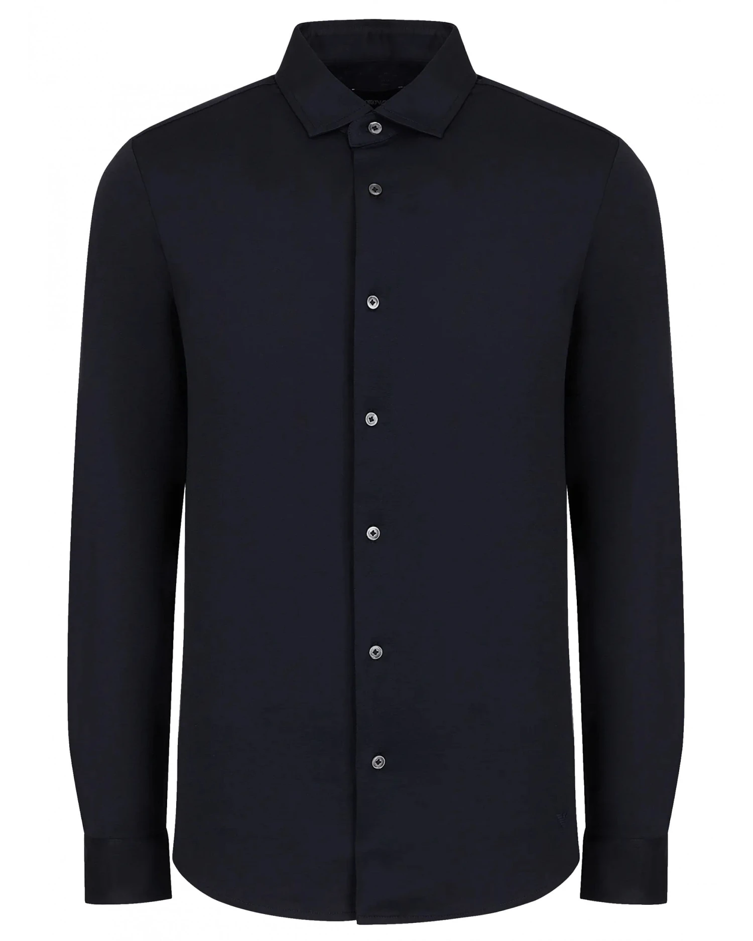 Emporio Armani Mens Jersey Shirt Navy 1 Emporio Armani Mens Jersey Shirt Navy