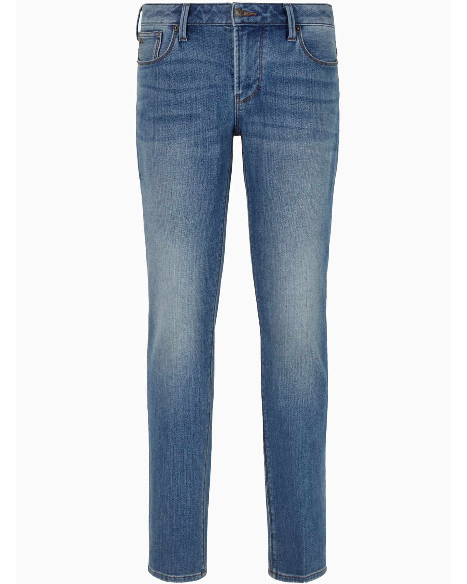 Emporio Armani Mens Power Stretch Slim Fit Jeans Light Fade 1 Emporio Armani Mens Power Stretch Slim Fit Jeans Light Fade