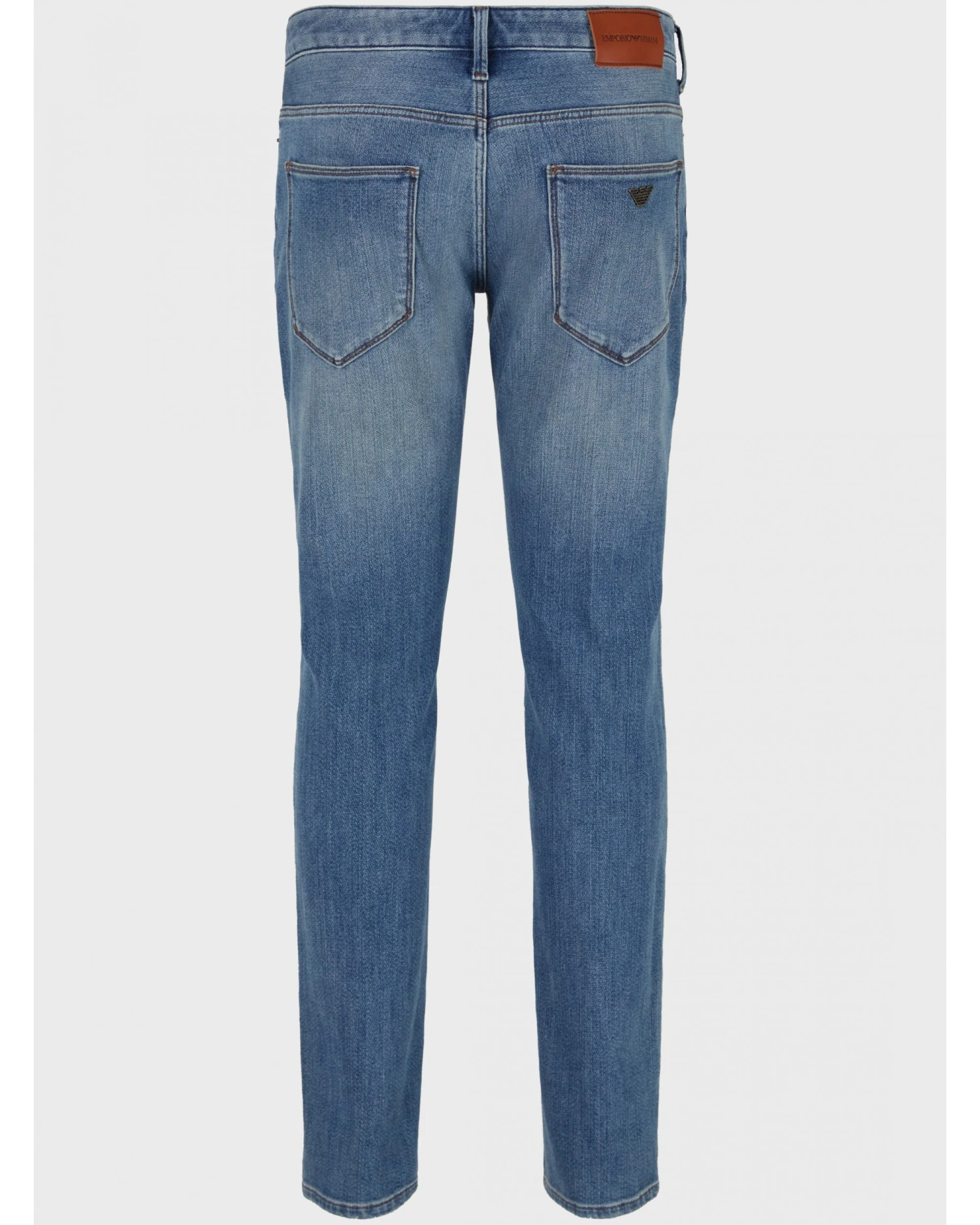 Emporio Armani Mens Power Stretch Slim Fit Jeans Light Fade 2 Emporio Armani Mens Power Stretch Slim Fit Jeans Light Fade - Image 2