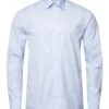 Eton Shirts Mens Blue Tonal Floral Pattern Slim Fit Shirt