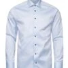 Eton Shirts Mens Contrast Detail Twill Shirt Blue