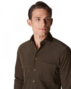 Eton Shirts Mens Dark Green Slim Fit Corduroy Shirt 13 Eton Shirts Mens Dark Green Slim Fit Corduroy Shirt -Boss Store eton shirts mens dark green slim fit corduroy shirt p42178 251259 zoom