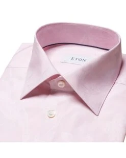 Eton Shirts Mens Floral Jacquard Shirt Pink -Boss Store eton shirts mens floral jacquard shirt pink p43149 269023 zoom