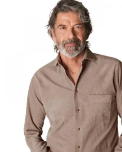 Eton Shirts Mens Light Brown Slim Fit Corduroy Shirt -Boss Store eton shirts mens light brown slim fit corduroy shirt p42179 251307 zoom