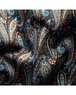 Eton Shirts Mens Navy Blue Slim Fit Paisley Twill Shirt -Boss Store eton shirts mens navy blue slim fit paisley twill shirt p42166 242261 zoom