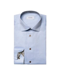 Eton Shirts Mens Paisley Detail Shirt Light Blue -Boss Store eton shirts mens paisley detail shirt light blue p44163 273478 zoom