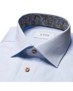 Eton Shirts Mens Paisley Detail Shirt Light Blue -Boss Store eton shirts mens paisley detail shirt light blue p44163 273488 zoom