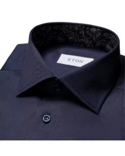 Eton Shirts Mens Paisley Detail Shirt Navy -Boss Store eton shirts mens paisley detail shirt navy p44164 277309 zoom