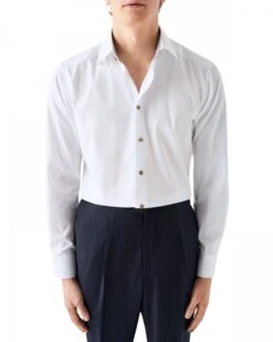 Eton Shirts Mens Paisley Detail Shirt White -Boss Store eton shirts mens paisley detail shirt white p44162 273448 zoom