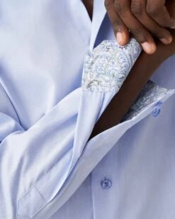 Eton Shirts Mens Paisley Twill Shirt Light Blue -Boss Store eton shirts mens paisley twill shirt light blue p43133 271099 zoom