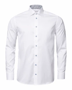 Eton Shirts Mens Paisley Twill Shirt White