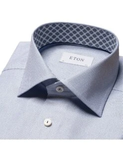 Eton Shirts Mens Tencel Shirt Navy Blue -Boss Store eton shirts mens tencel shirt navy blue p43137 273844 zoom