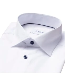 Eton Shirts Mens White Contrast Buttons Signature Twill Shirt -Boss Store eton shirts mens white contrast buttons signature twill shirt p43131 257924 zoom