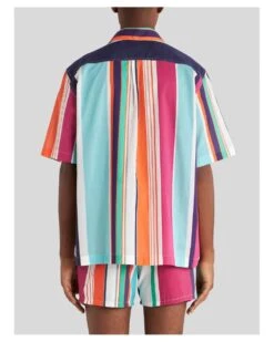 Etro Mens Multicoloured Comfort Fit Striped Shirt -Boss Store etro mens multicoloured comfort fit striped shirt p43010 264255 image