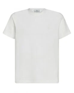 Etro Mens Tonal Paisley T-Shirt White
