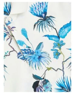 Etro Mens White Floral Jersey Polo Shirt -Boss Store etro mens white floral jersey polo shirt p43014 264323 image