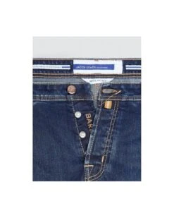 Jacob Cohen Mens Bard Beige Patch Jeans Dark Blue Denim 5 Jacob Cohen Mens Bard Beige Patch Jeans Dark Blue Denim -Boss Store jacob cohen mens bard beige patch jeans dark blue denim p44315 277115 image
