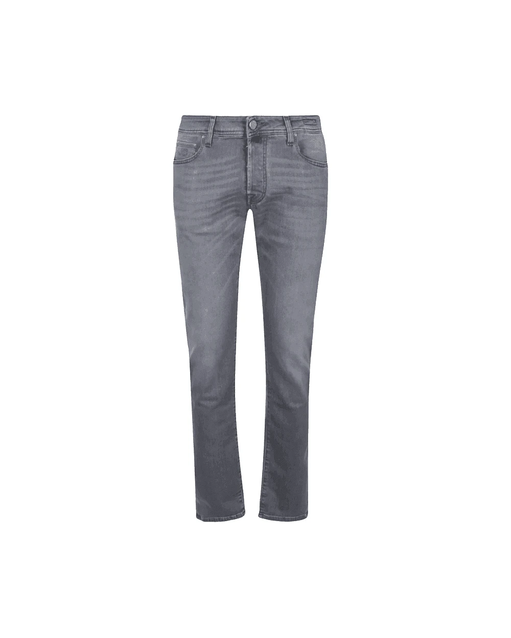 Jacob Cohen Mens Bard Leather Patch Jeans Grey 1 Jacob Cohen Mens Bard Leather Patch Jeans Grey