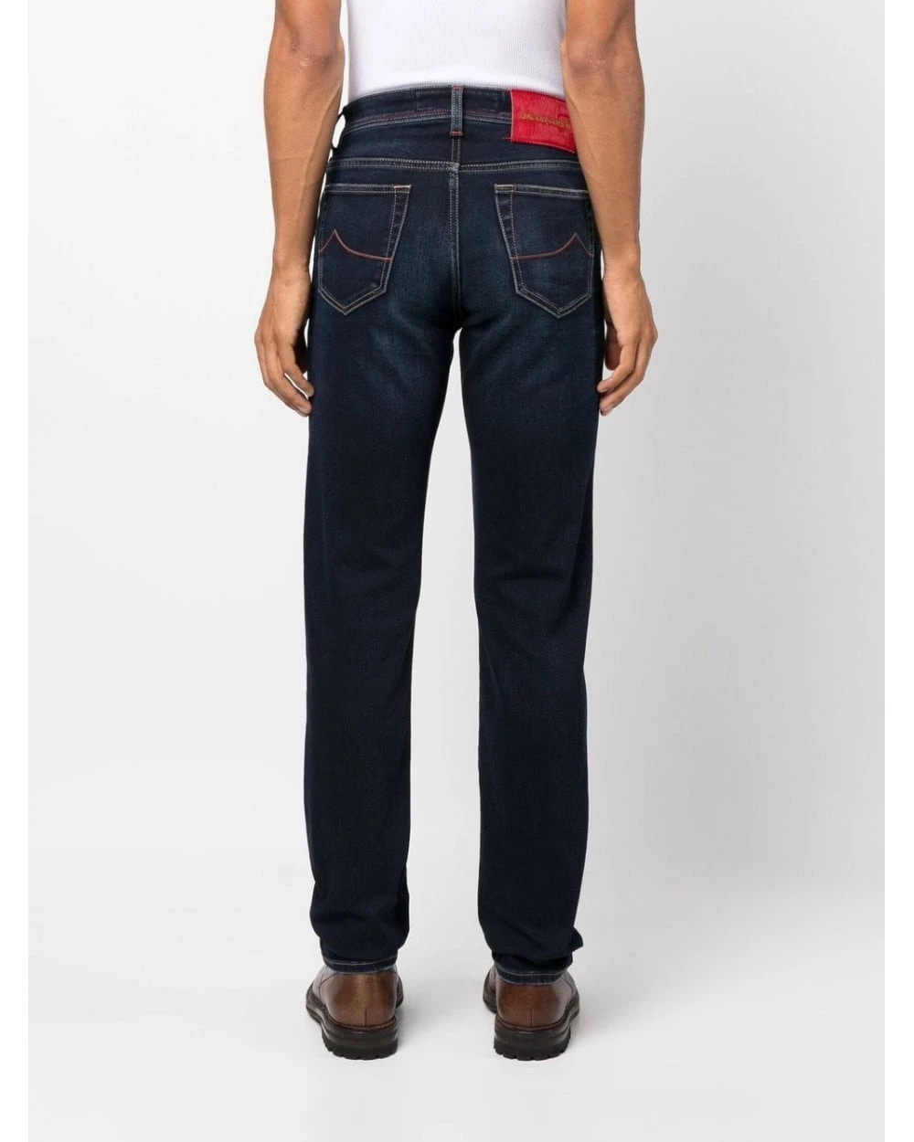 Jacob Cohen Mens Bard Slim Fit Jeans, Dark Blue Wash Denim 2 Jacob Cohen Mens Bard Slim Fit Jeans, Dark Blue Wash Denim - Image 2