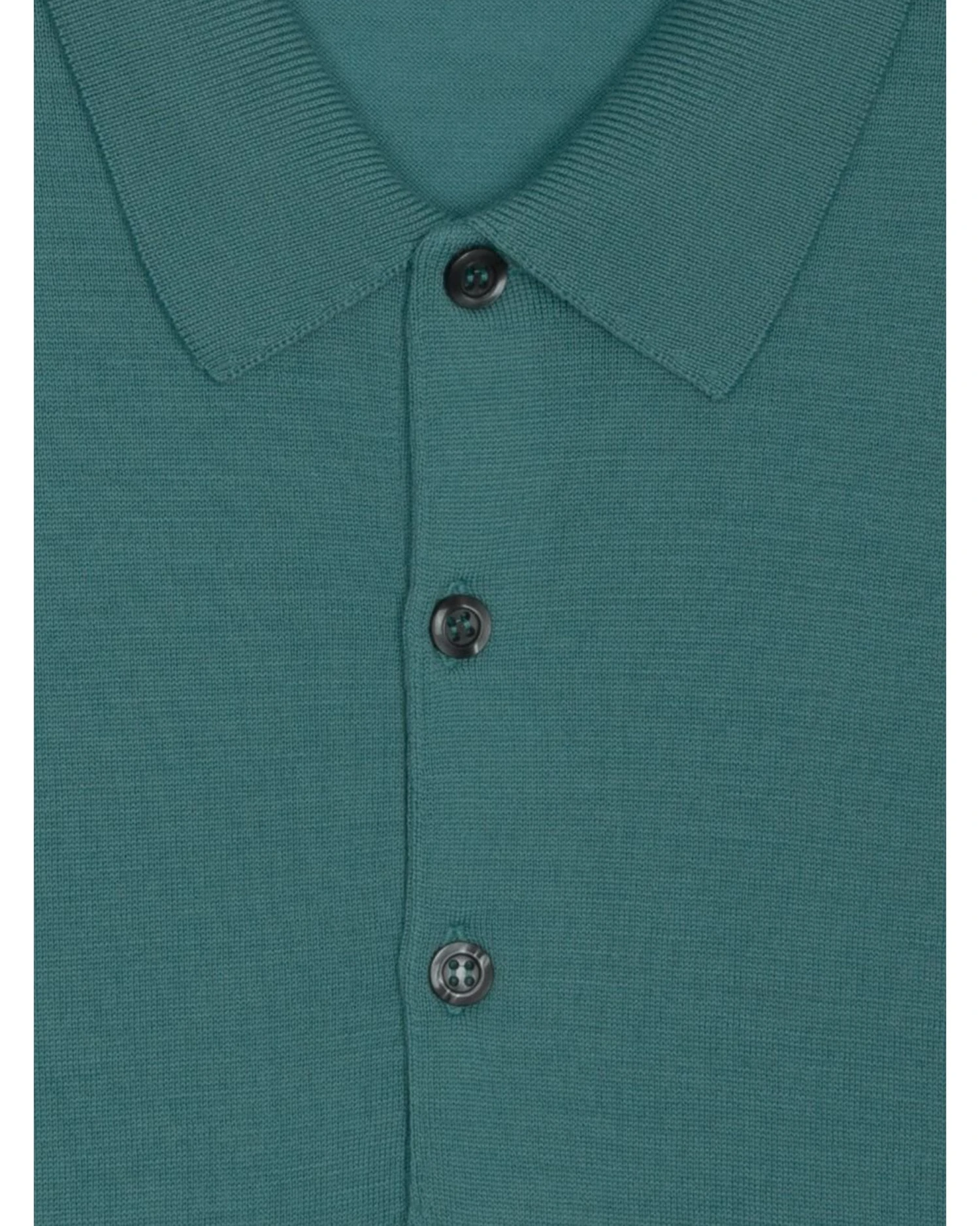 John Smedley Mens Belper Blue Tide Extra Fine Merino Wool Polo Shirt 2 John Smedley Mens Belper Blue Tide Extra Fine Merino Wool Polo Shirt - Image 2
