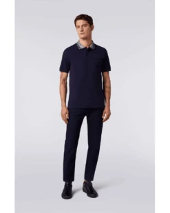 Missoni Mens Space Collar Polo Shirt Navy -Boss Store missoni mens space collar polo shirt navy p43710 277784 image
