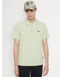 Moose Knuckles Mens Pique Polo Shirt Mint Green -Boss Store moose knuckles mens pique polo shirt mint green p44631 284378 zoom