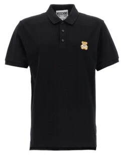 MOSCHINO Mens Teddy Polo Shirt Black