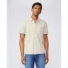 Paige Jeans Mens Brayden Vanilla Buff Short Sleeved Shirt
