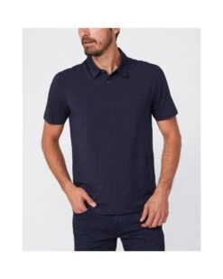Paige Jeans Mens Deep Anchor Navy Burke Polo Shirt