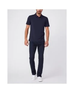 Paige Jeans Mens Deep Anchor Navy Burke Polo Shirt -Boss Store paige jeans mens deep anchor navy burke polo shirt p43328 260658 image