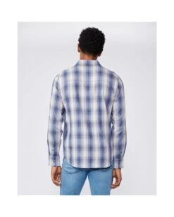 Paige Jeans Mens Everett Arctic Wash Plaid Flannel Shirt -Boss Store paige jeans mens everett arctic wash plaid flannel shirt p40921 240723 image