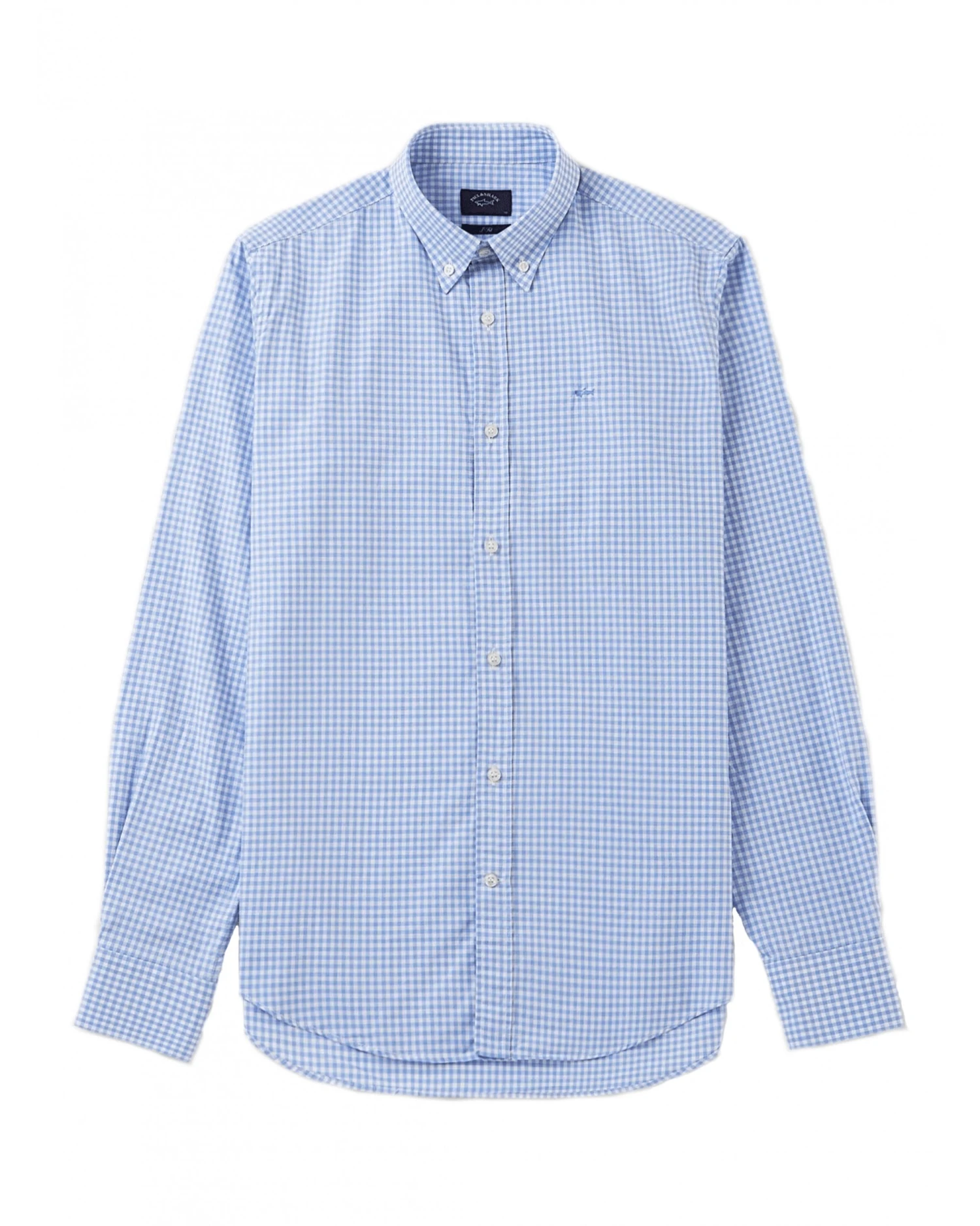 Paul&Shark Paul & Shark Mens Gingham Check Shirt Sky 1 Paul&Shark Paul & Shark Mens Gingham Check Shirt Sky