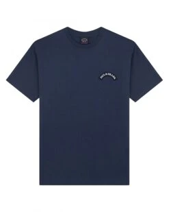 Paul&Shark Paul & Shark Mens Logo Badge T Shirt, Navy Tee