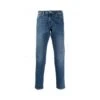 Paul Smith Mens Crosshatch Jean Straight Tapered Mid Vintage Wash
