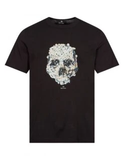 Paul Smith Mens Rabbit Skull T Shirt Black
