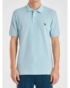 New Arrival -Boss Store paul smith mens zebra badge polo shirt light blue p44859 282285 zoom