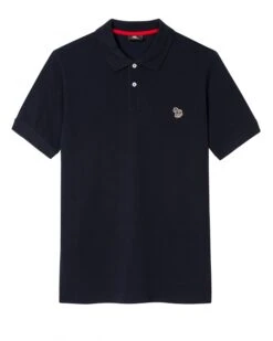 Paul Smith Mens Zebra Badge Polo Shirt Navy