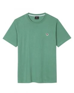Paul Smith Mens Zebra Badge T Shirt Green