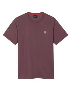 Paul Smith Mens Zebra Badge T Shirt Plum
