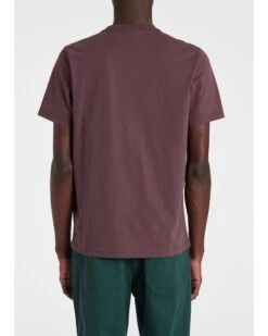 Paul Smith Mens Zebra Badge T Shirt Plum -Boss Store paul smith mens zebra badge t shirt plum p43996 276711 zoom