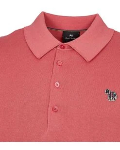 Paul Smith Mens Zebra Knit Polo Shirt Raspberry Pink -Boss Store paul smith mens zebra knit polo shirt raspberry pink p44861 282313 zoom
