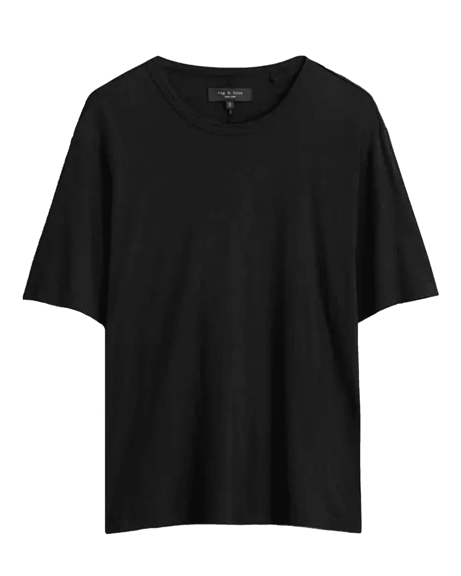 Rag & Bone Mens Flame Slub T Shirt Jet Black 1 Rag & Bone Mens Flame Slub T Shirt Jet Black