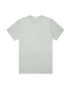 Sunspel Mens Classic Pima Cotton T Shirt, Laurel Tee