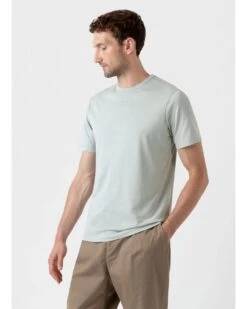 Boss Store -Boss Store sunspel mens classic pima cotton t shirt laurel tee p43252 264896 image