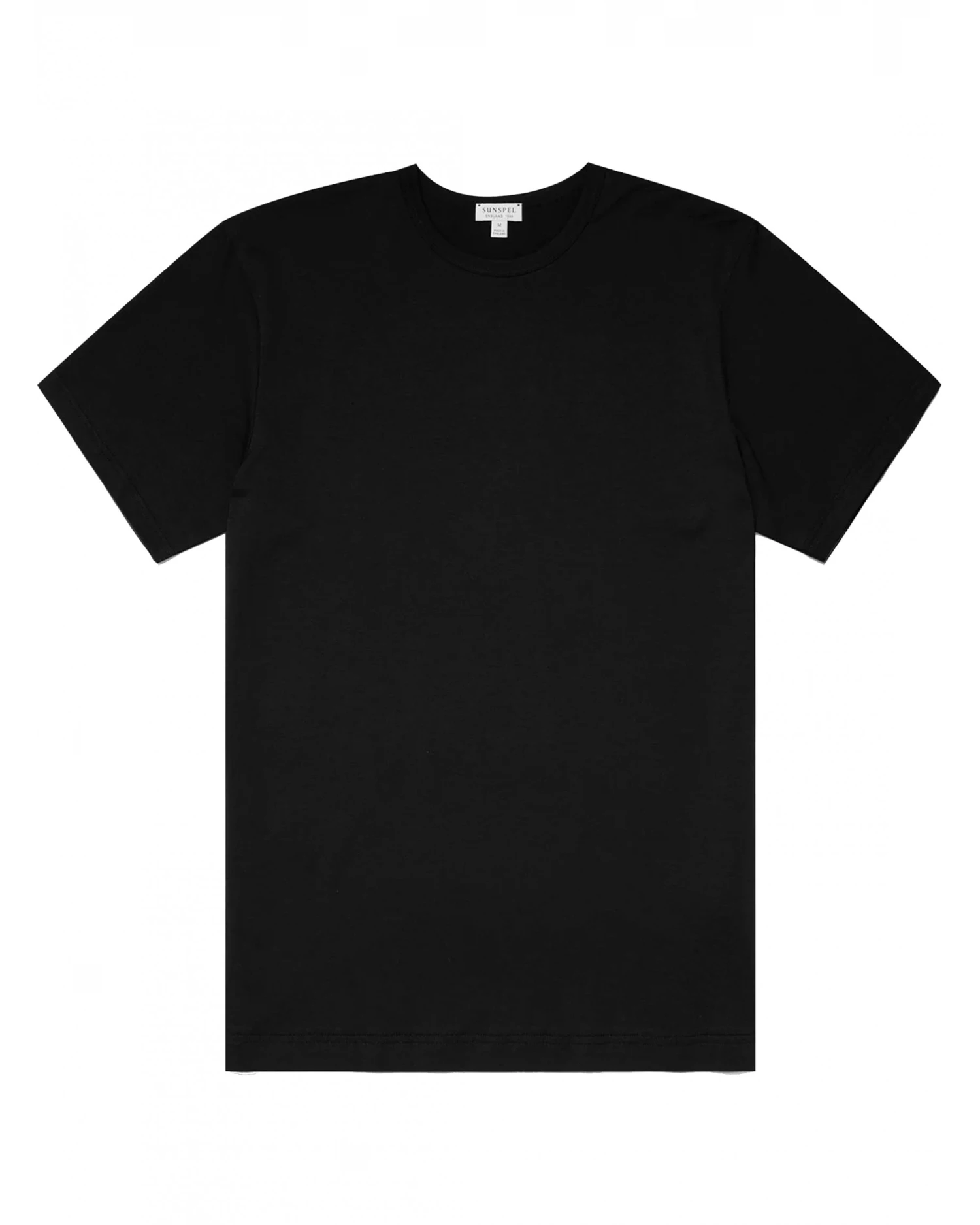 Sunspel Mens Classic T-Shirt Black 1 Sunspel Mens Classic T-Shirt Black