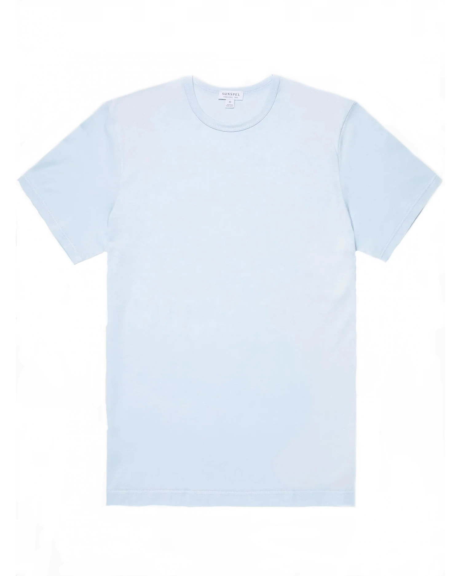 Sunspel Mens Classic T-Shirt Light Blue 1 Sunspel Mens Classic T-Shirt Light Blue