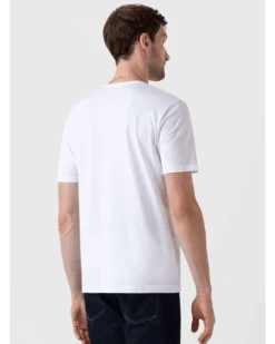 Sunspel Mens Classic T-Shirt White 5 Sunspel Mens Classic T-Shirt White -Boss Store sunspel mens classic t shirt white p44679 281783 zoom