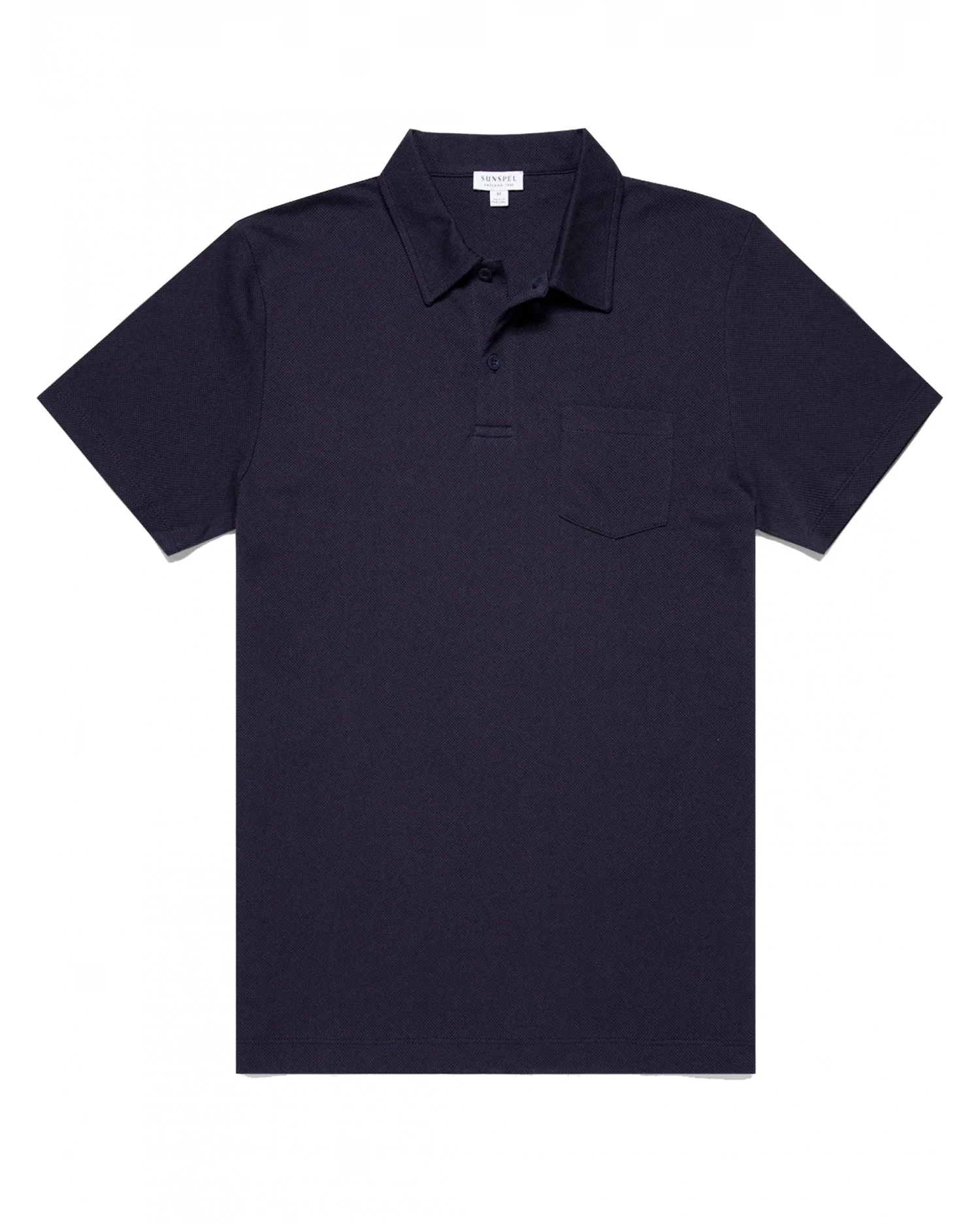 Sunspel Mens Riviera Polo Shirt Navy 1 Sunspel Mens Riviera Polo Shirt Navy